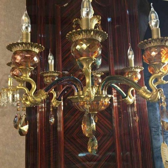 Đèn chùm đồng nến 813WAHSA